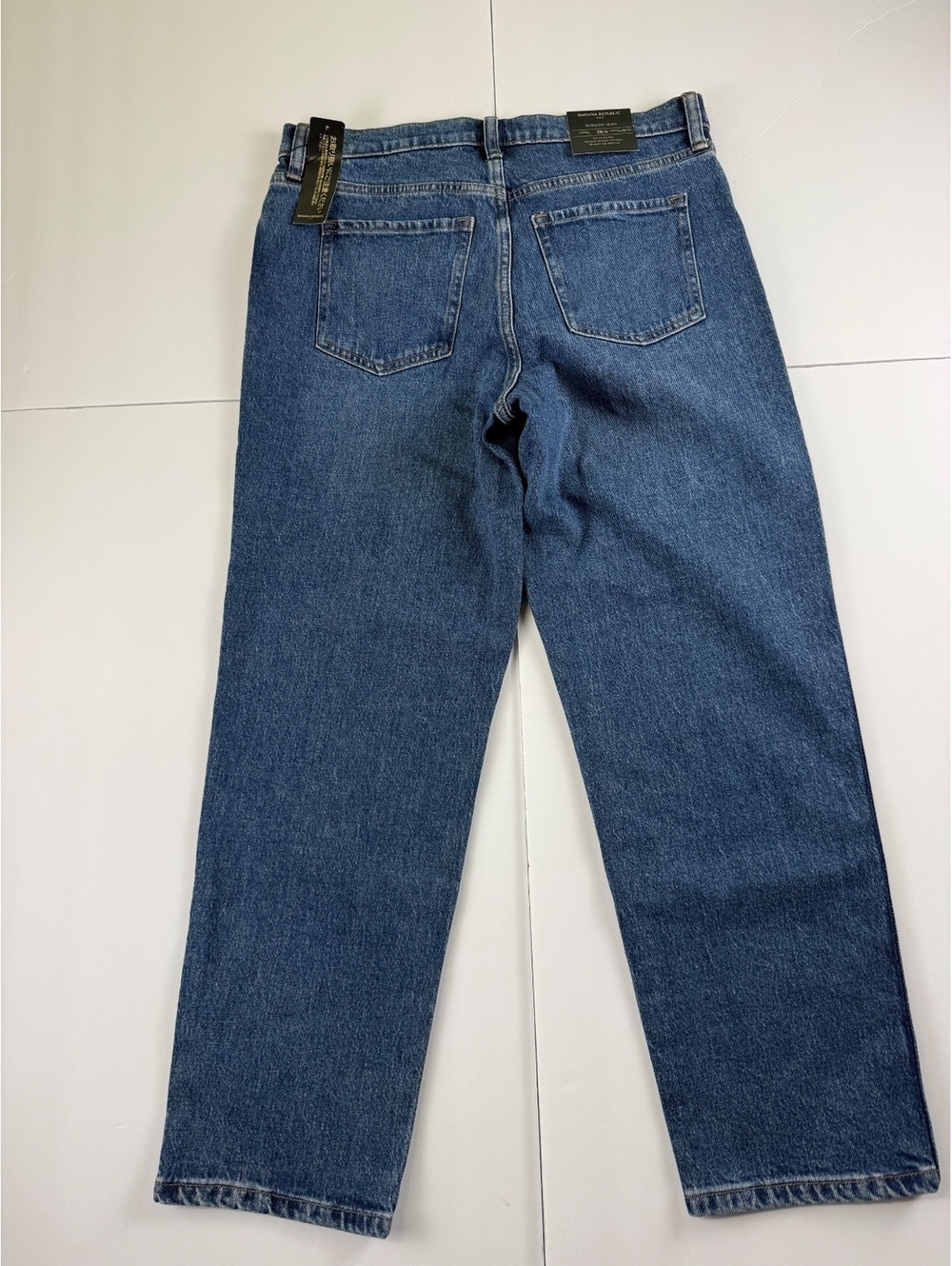 Banana Republic Slouch Jeans Women’s 28/6 Petite New Medium Wash Straight - Picture 2 of 7